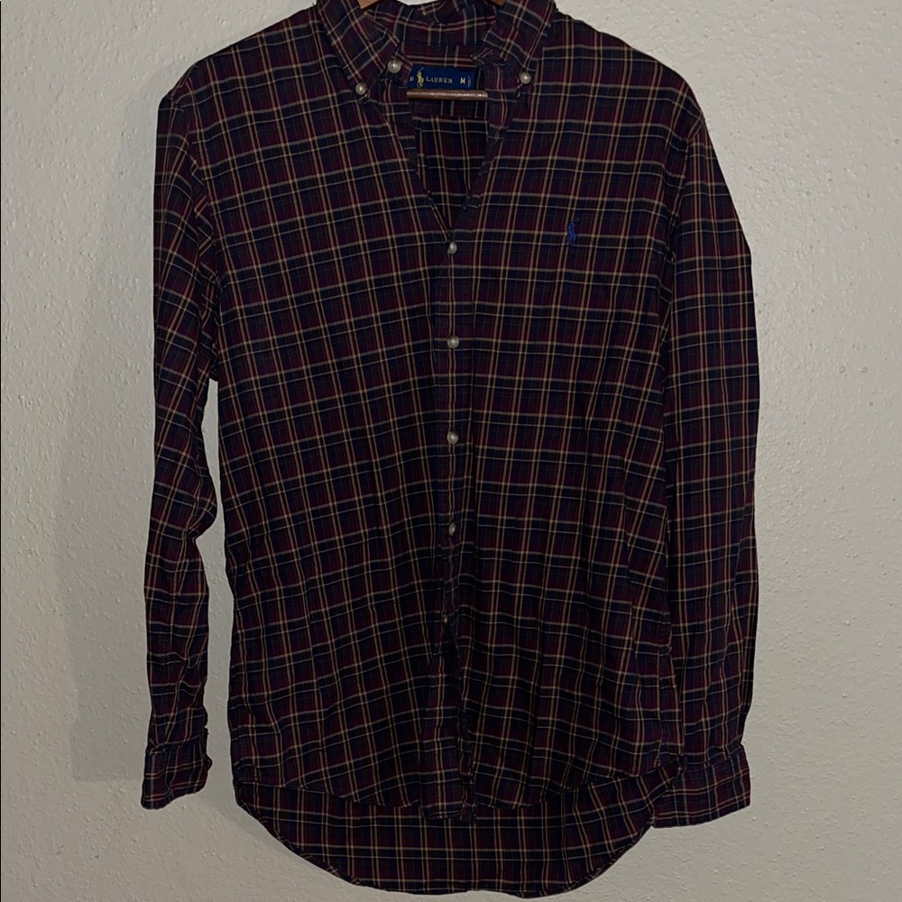 Polo Ralph Lauren Plaid long sleeve button down shirts
